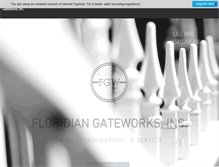 Tablet Screenshot of floridiangateworks.com